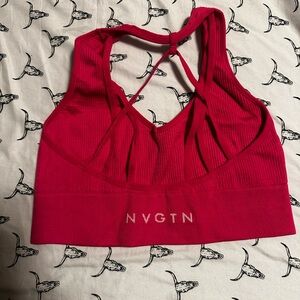 Hot pink NVGTN sports bra